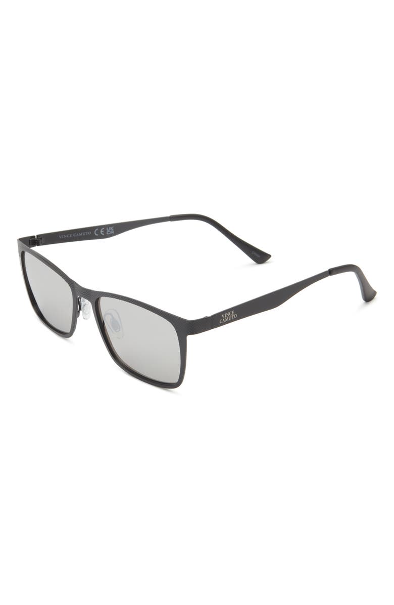 Vince Camuto 54mm Rectangular Sunglasses, Alternate, color, Black