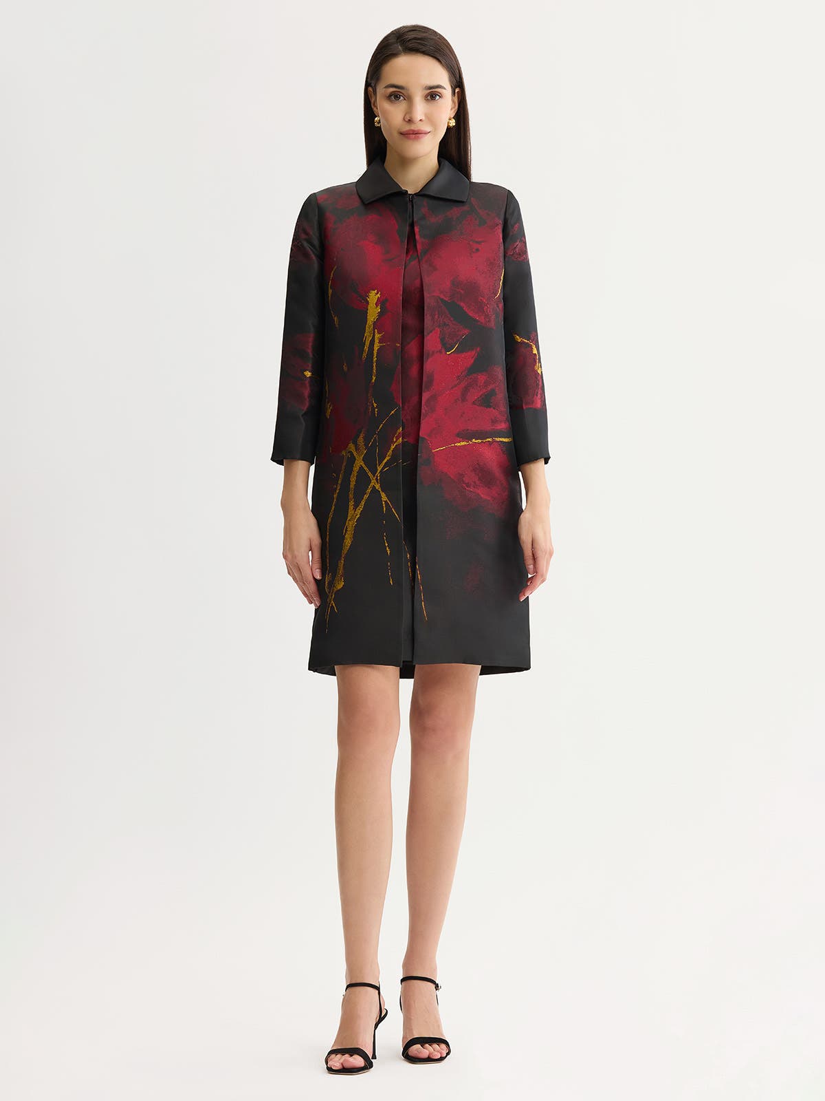 selected Scarlet Red/Black/Gold Lurex