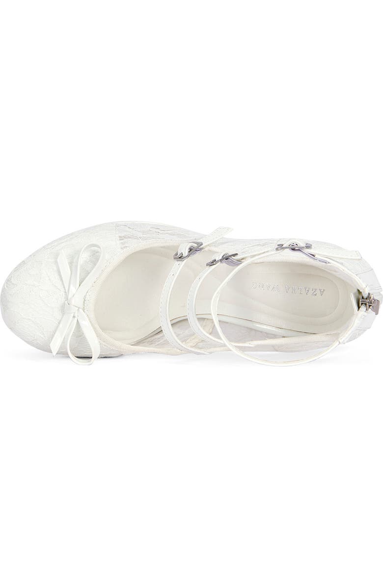 AZALEA WANG Sprout Platform Ankle Strap Pump, Alternate, color, White