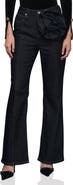 Avec Les Filles Rosette Detail High Waist Jeans