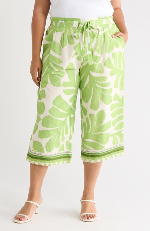 Print Wide Leg Pants