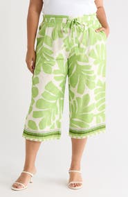 DR2 by Daniel Rainn Print Wide Leg Pants