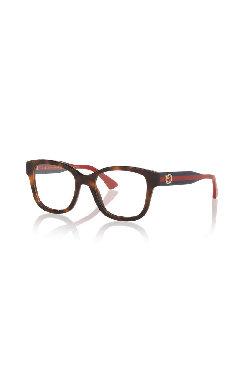 51mm Rectangle optical glasses, Main, color, Tortoise