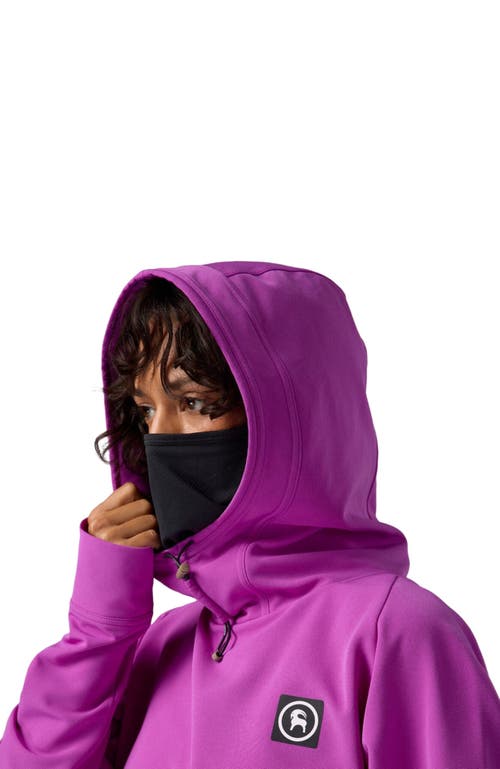 Backcountry Destination Softshell Fleece Hoodie In Purple