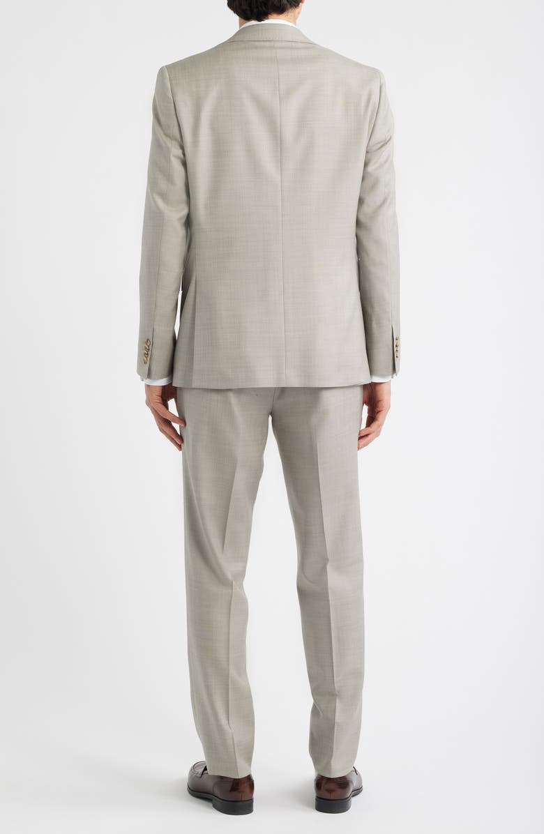 Jack Victor Esprit Tan Mélange Wool Suit, Alternate, color, Grey