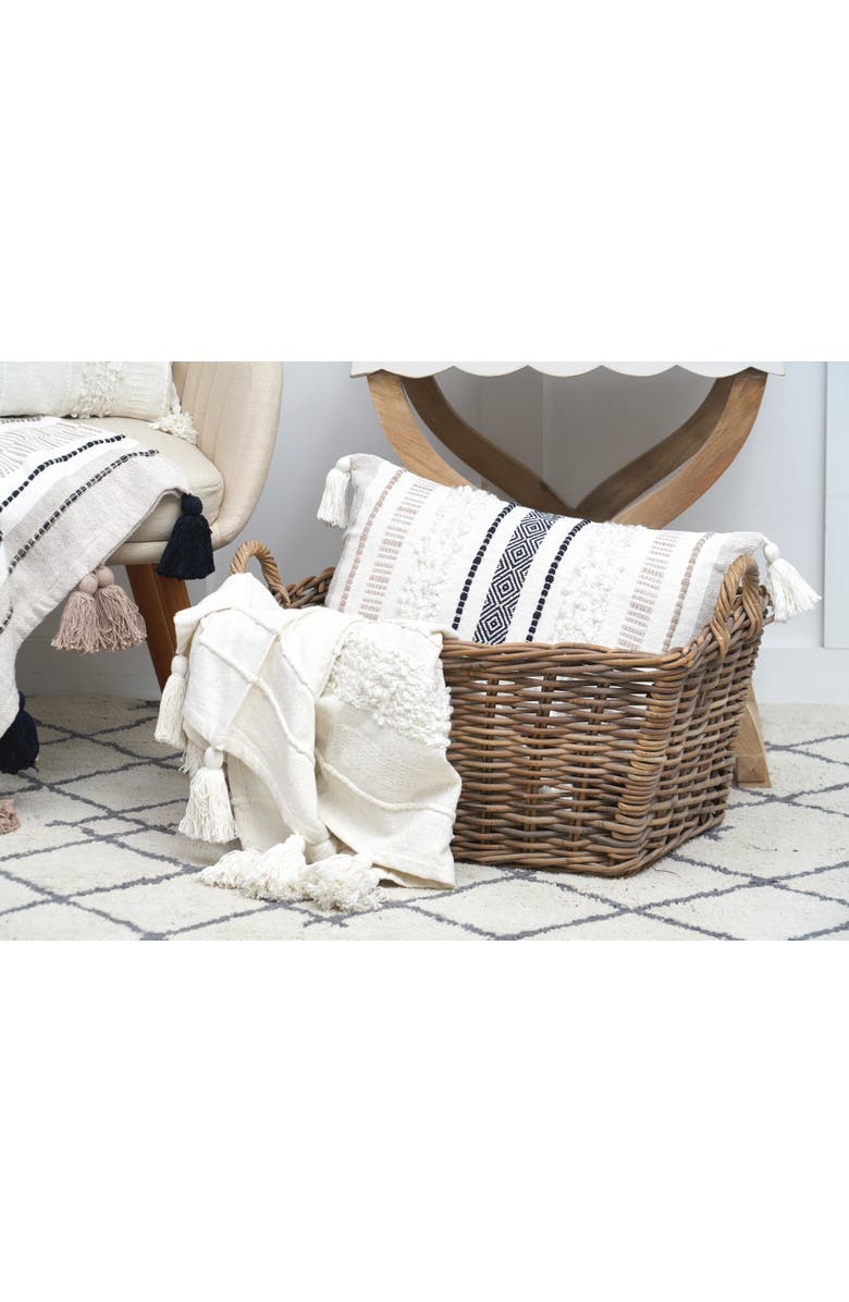 carol & frank Barton White Throw Blanket, Alternate, color, White