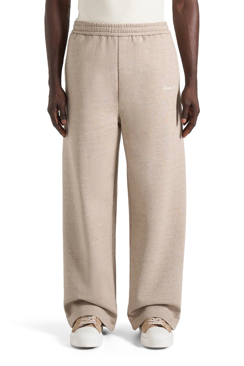 Morgan Unisex Whipstitch Wide Leg Jogger, Alternate, color, Taupe