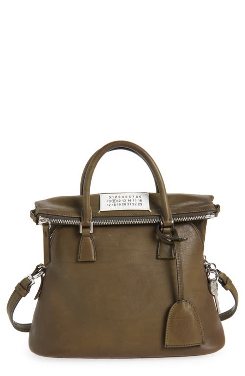 Maison Margiela Mini 5ac Loved To Death Leather Tote In Brown