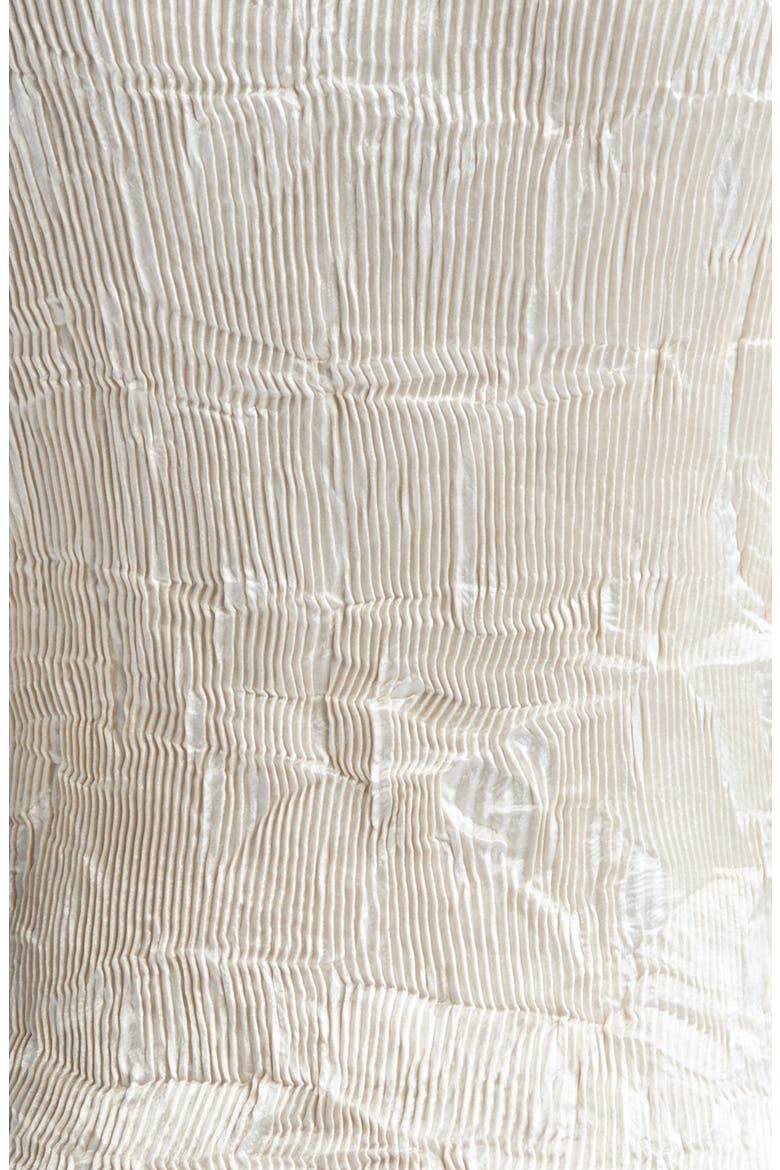Dahlia Crinkled Pleated Top, Alternate, color, CREAM