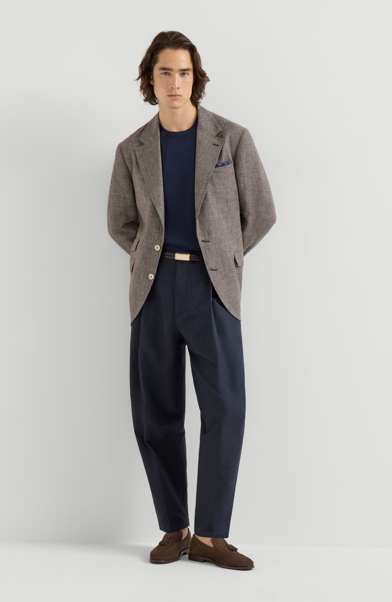 Brunello Cucinelli Cotton sweater, Alternate, color, Navy Blue