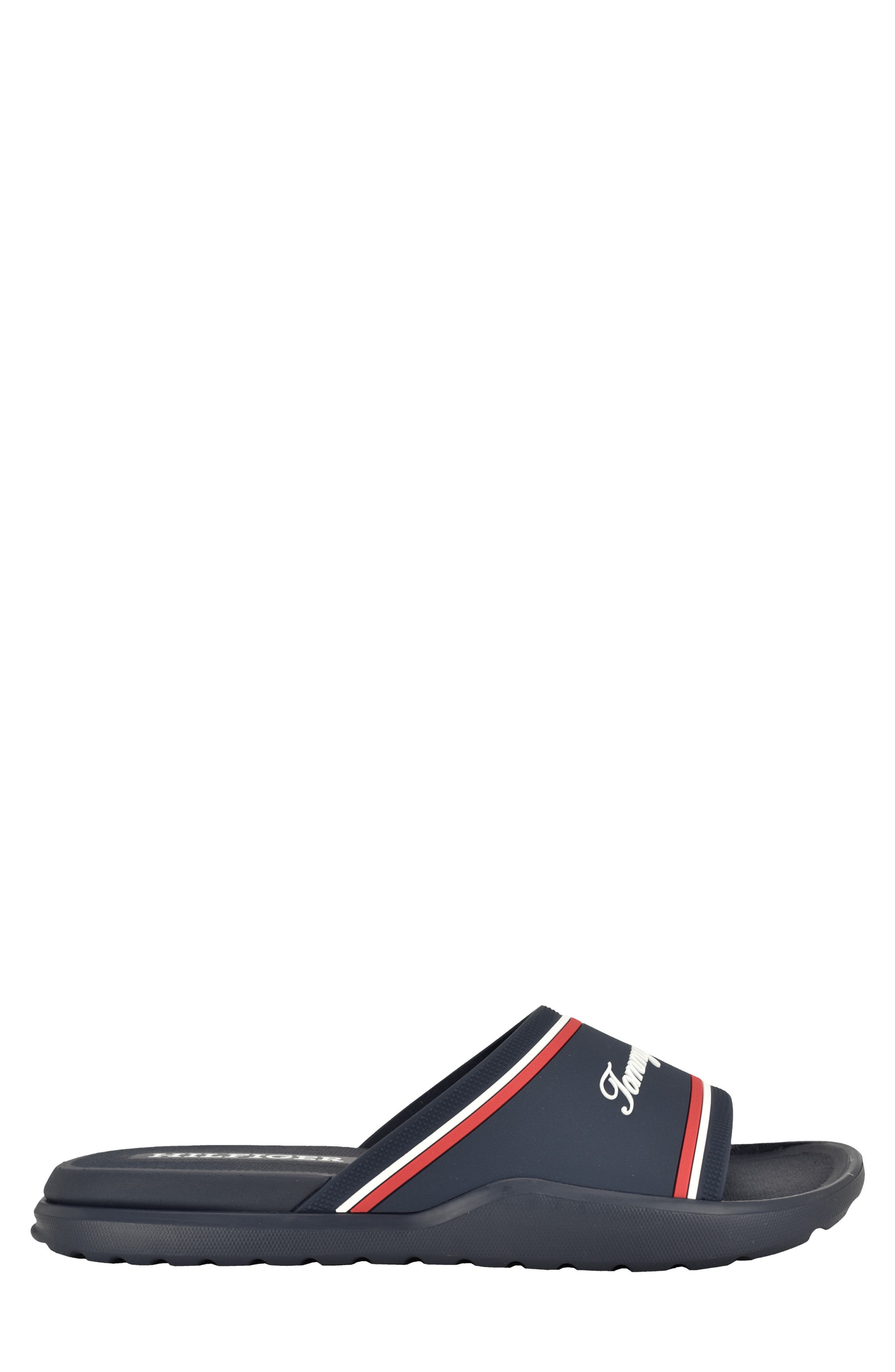 Tommy Hilfiger Momil Slide Sandal, Alternate, color, Navy Multi