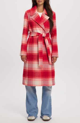 Noize Katja Vegan Wool Plaid Coat