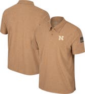 COLOSSEUM Men's Colosseum Khaki Nebraska Huskers OHT Military Appreciation Cloud Jersey Desert Polo