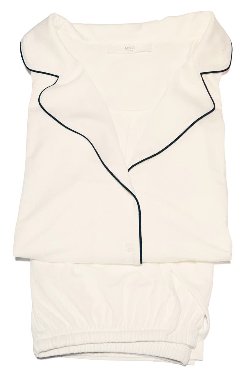 MANGO Piped Pajamas, Alternate, color, 