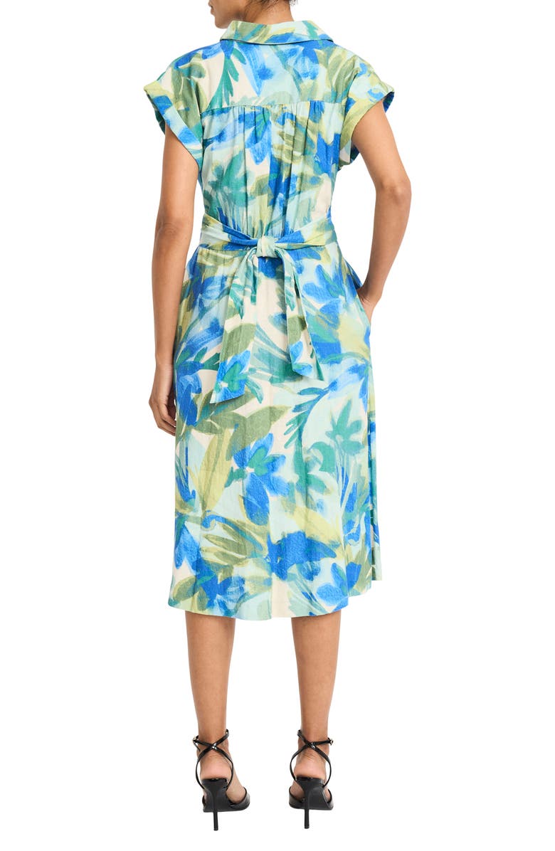 Maggy London Linen Blend Shirtdress, Alternate, color, 