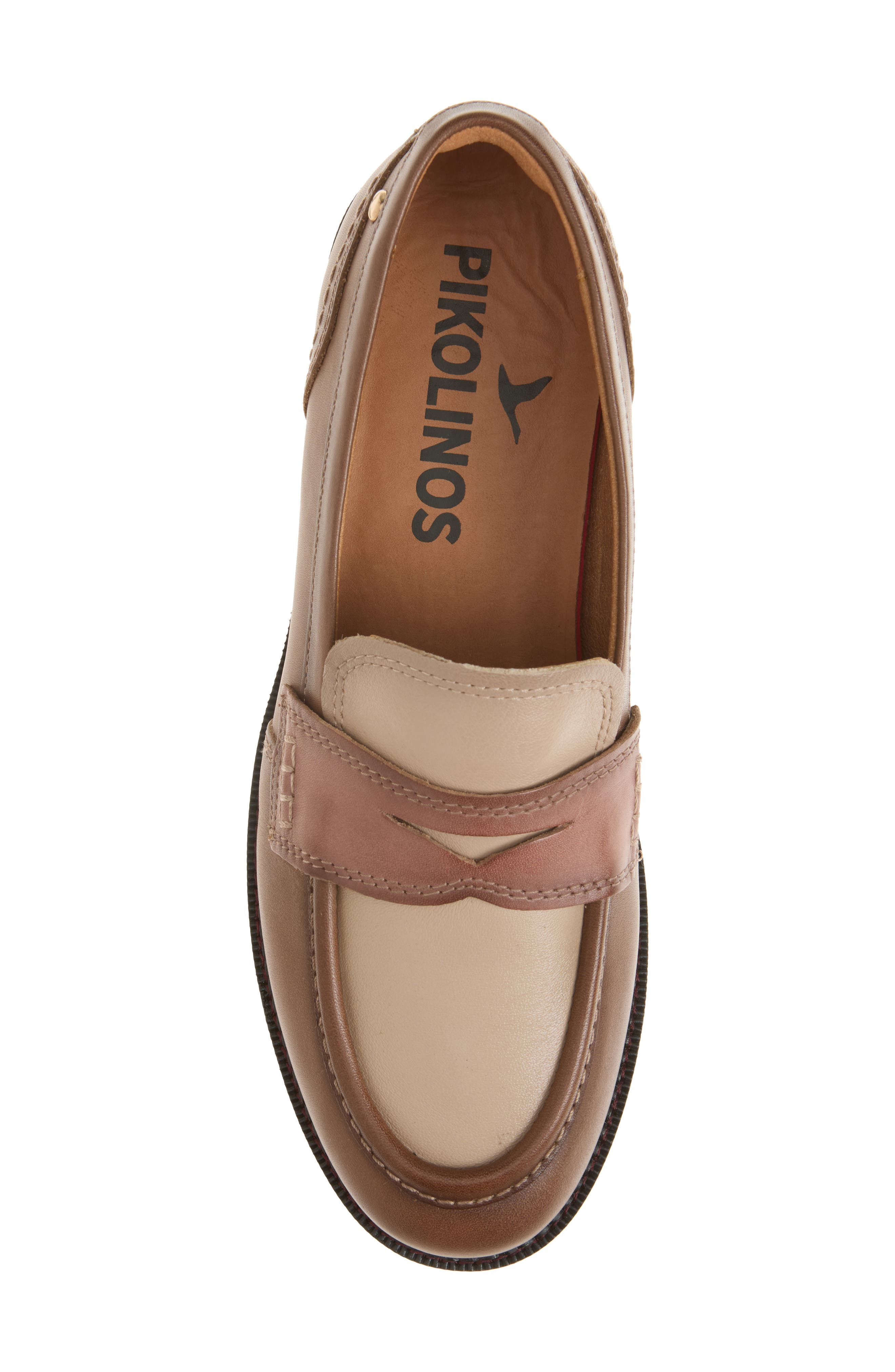 Deva Penny Loafer, Alternate, color, TOPO