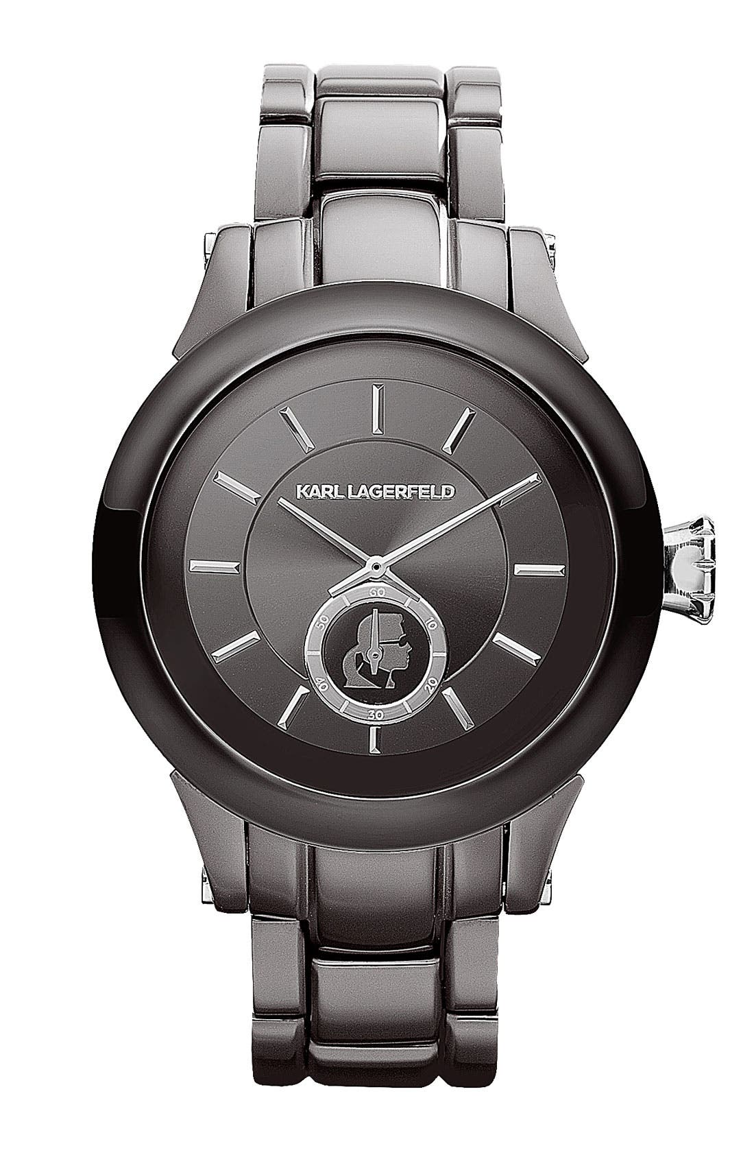 KARL LAGERFELD PARIS KARL LAGERFELD Chain Detail Bracelet Watch, 40mm ...