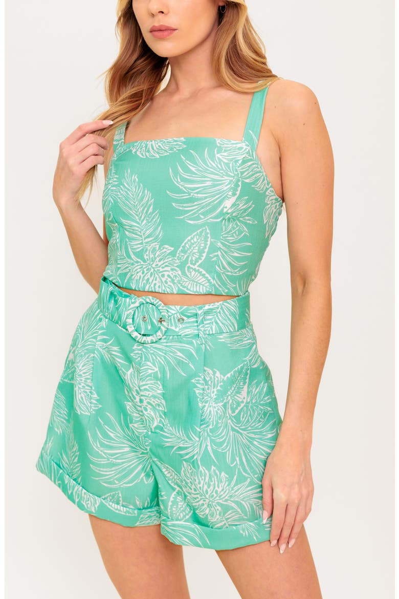 Print Two-Piece Set, Alternate, color, MINT/ OFF WHITE