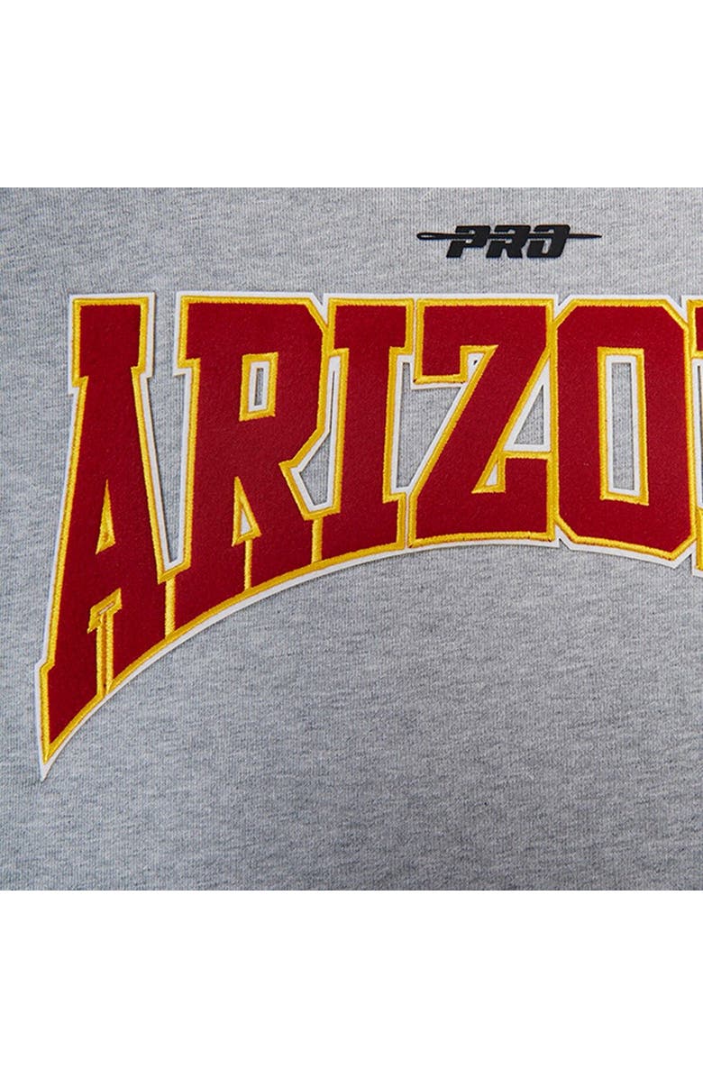 PRO STANDARD Men's Pro Standard Heather Gray Arizona Cardinals Crest Emblem Pullover Sweatshirt, Alternate, color, Heather Gray