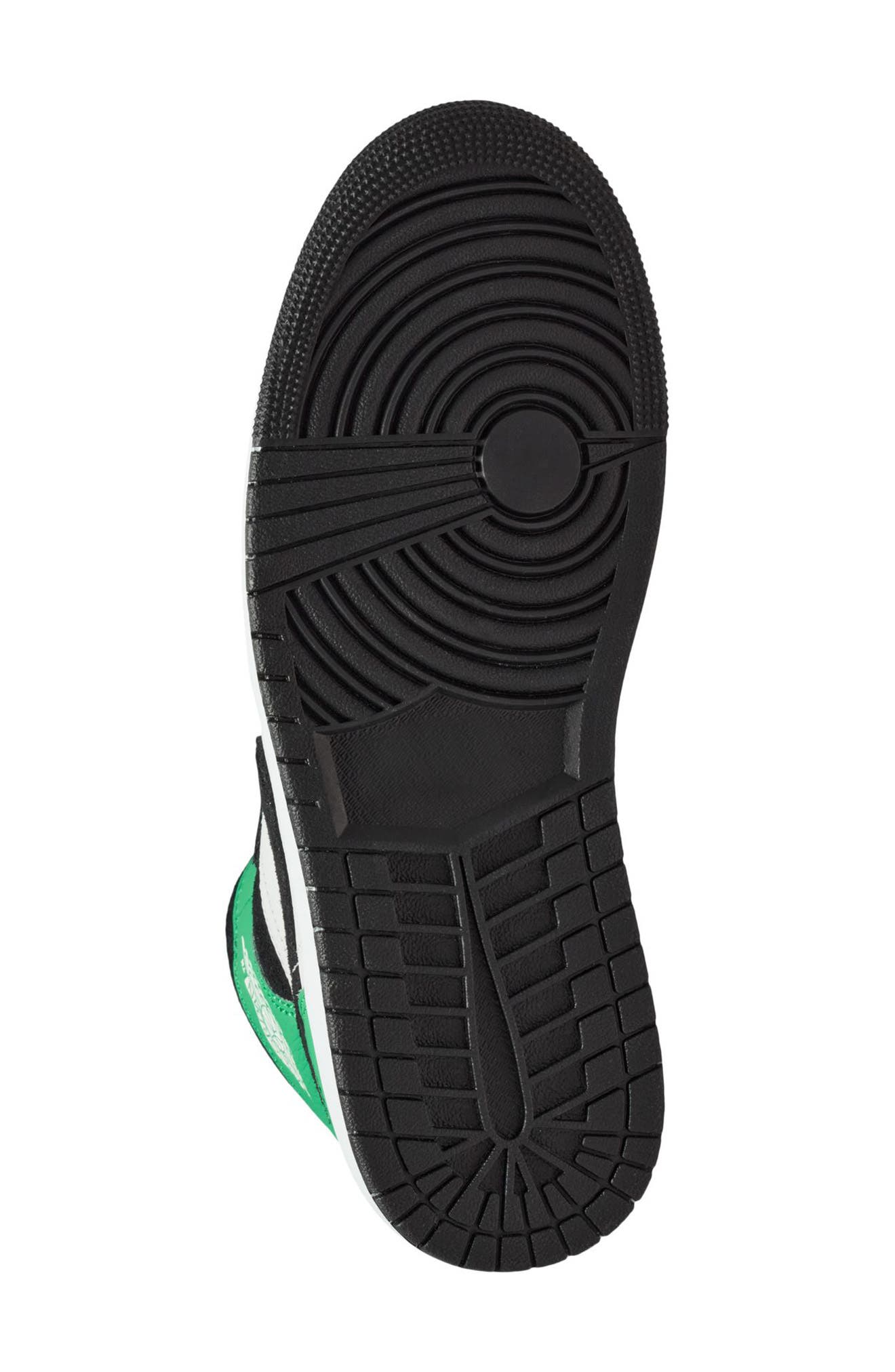 Jordan Air Jordan 1 Mid SE Basketball Sneaker, Alternate, color, Summit White/ Black/ Green
