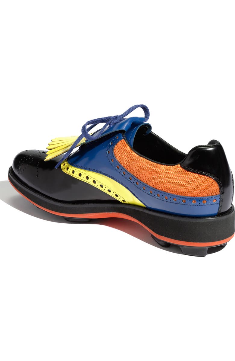 Prada Kilted Plain Toe Oxford, Alternate, color,