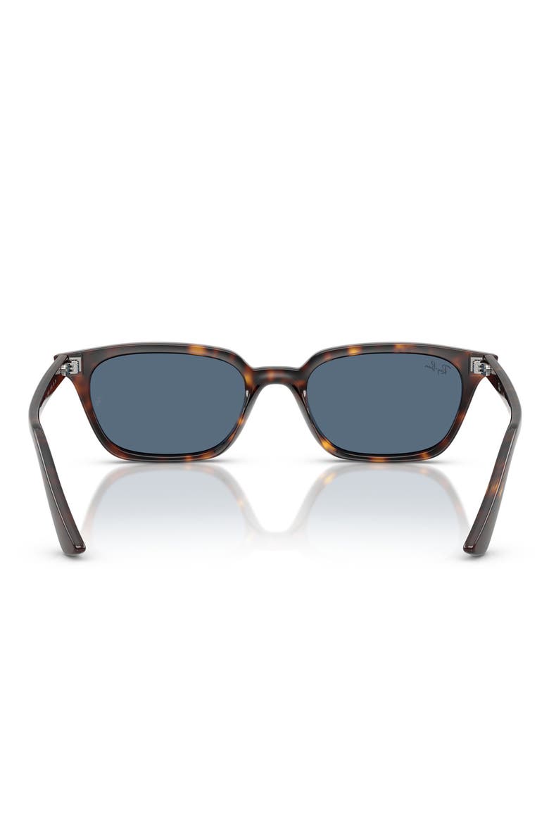 53mm Pillow Sunglasses, Alternate, color, HAVANA/ DARK BLUE