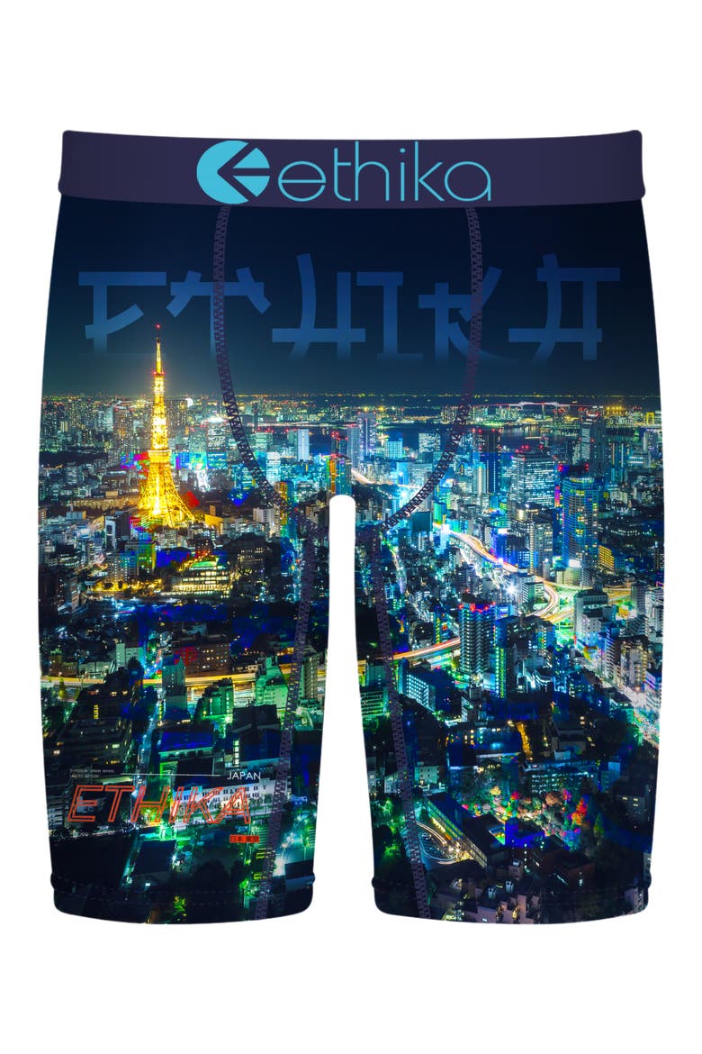 Kids' Tokyo Pulse Boxer Briefs, Main, color, BLACK/ BLUE