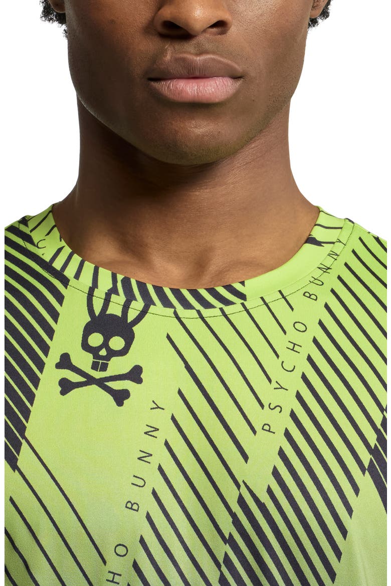 Fletcher Print Performance T-Shirt, Alternate, color, SAFETY YELLOW