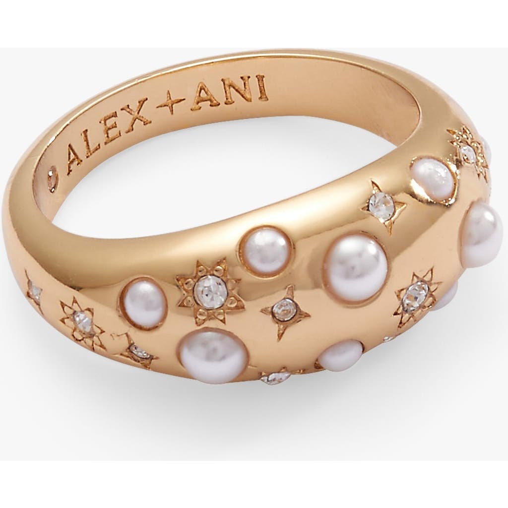 Alex And Ani Pearl Basics Bombe Ring In Pearl