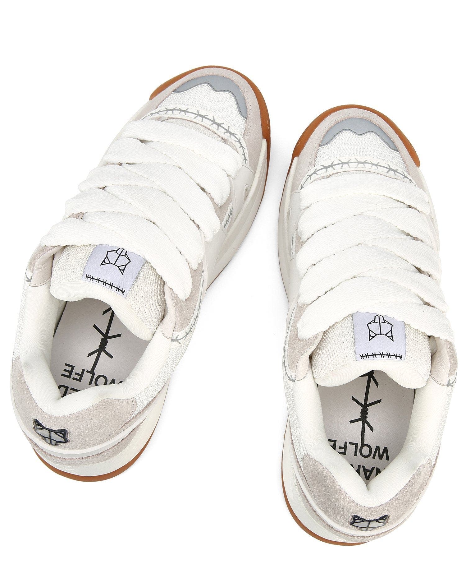 Naked Wolfe Slide Sneaker, Alternate, color, White