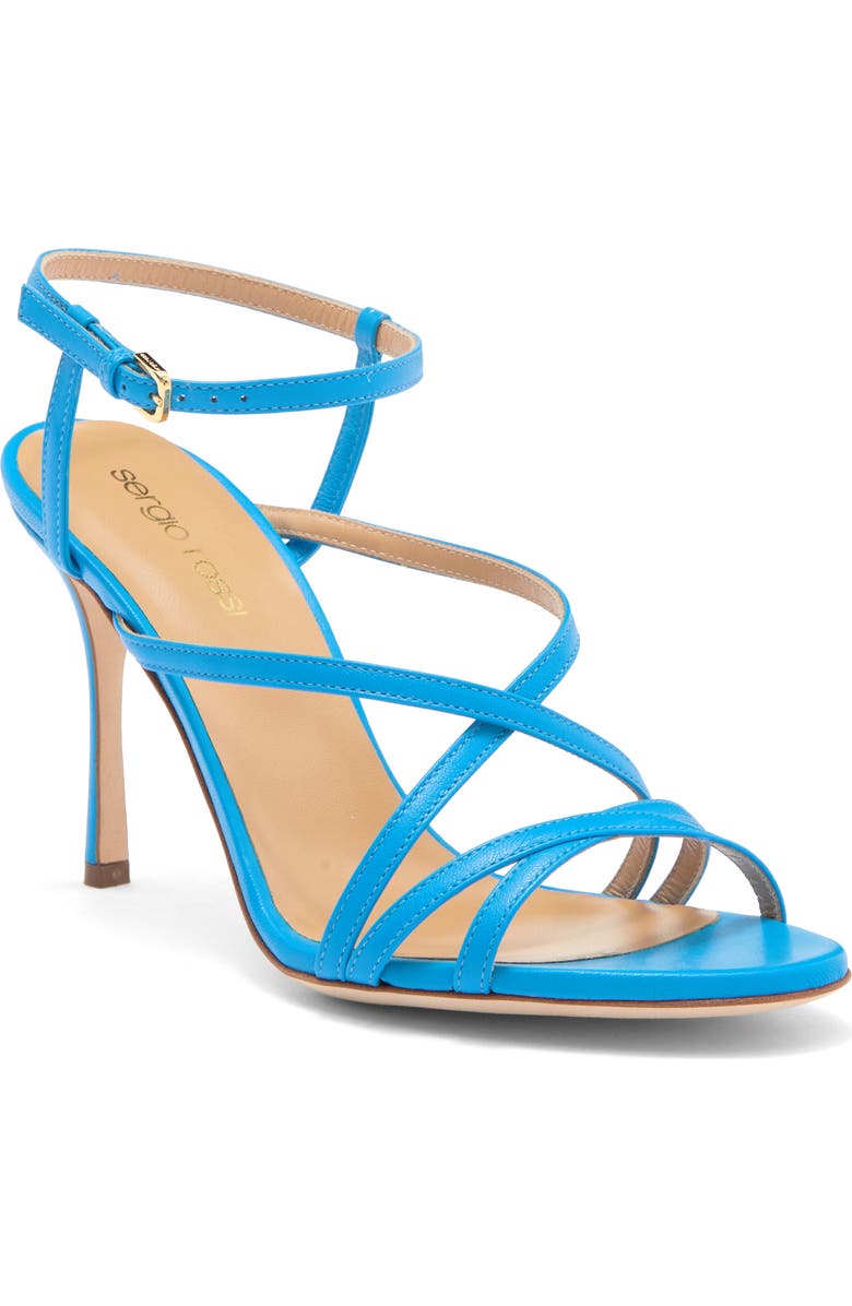 Sergio Rossi Strappy Ankle Strap Sandal, Main, color,