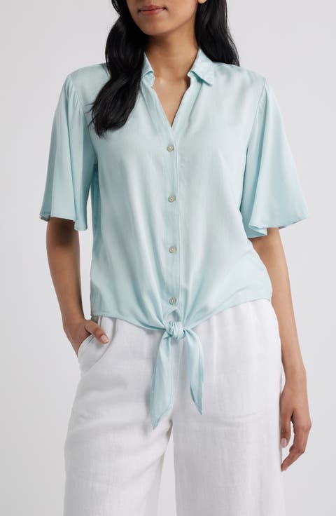 Roxanna Tie Hem Shirt