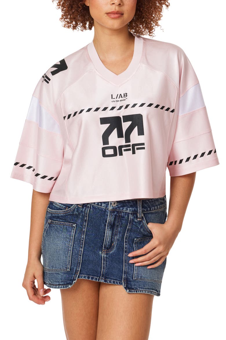 Cropped Mesh Jersey Top, Main, color, CRADLE PINK