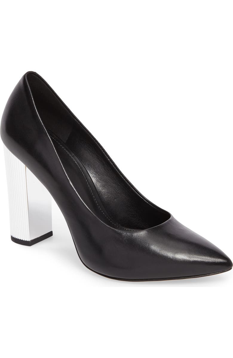 MICHAEL Michael Kors Paloma Metallic Heel Pump, Main, color,