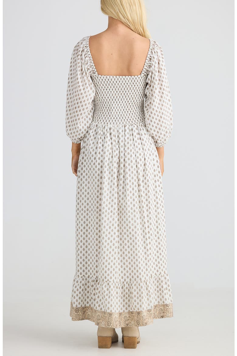 Emelina Smocked Maxi Dress, Alternate, color, TEMPLE