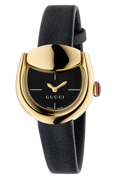 New Horsebit Leather Strap Watch, 23mm x 27mm