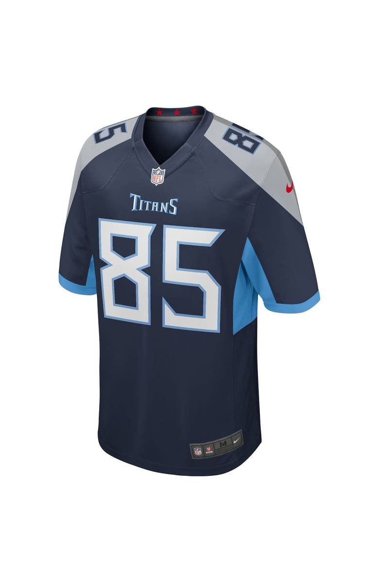 Nike Men's Nike Derrick Mason Navy Tennessee Titans Game Retired Player Jersey, Alternate, color,