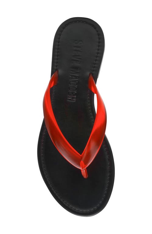 Steve Madden Seasalt Flip Flop In Red