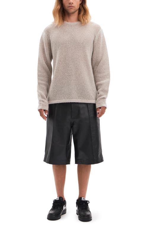 Vayder Barlozzini Open Stitch Wool & Cashmere Crewneck Sweater