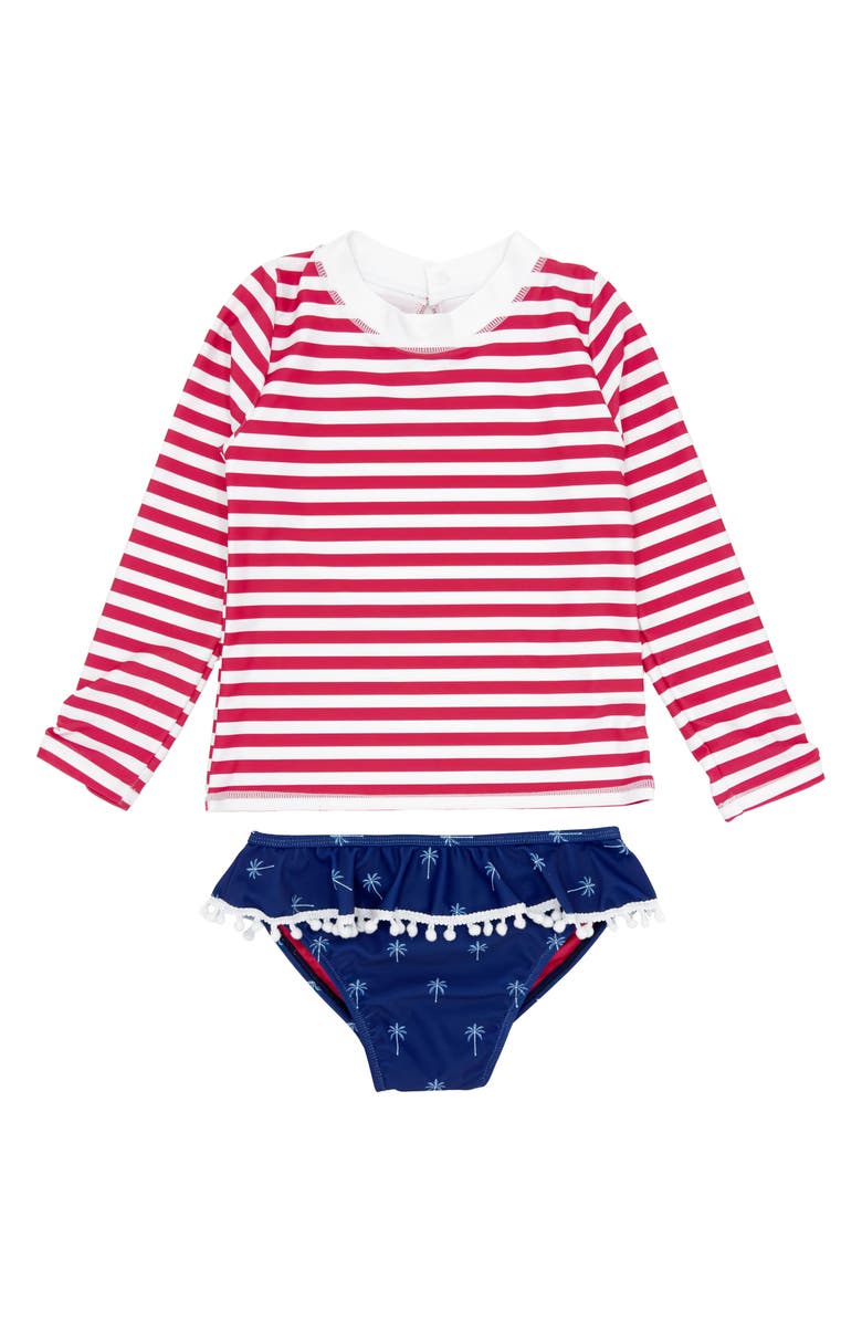 Feather 4 Arrow Kids' Sandy Toes Two-Piece Rashguard Swimsuit, Main, color, 