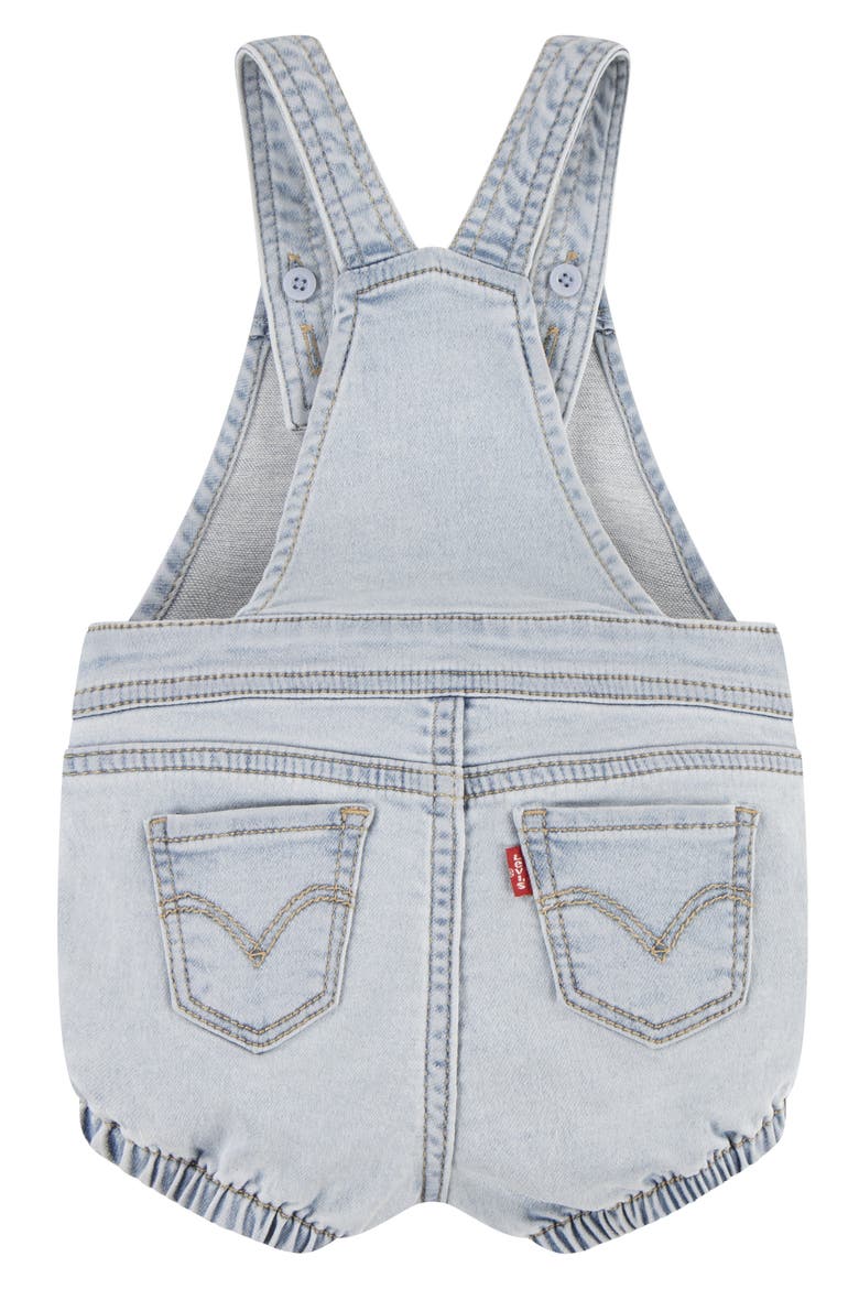 Bubble Overall Romper, Alternate, color, AFTER GLOW