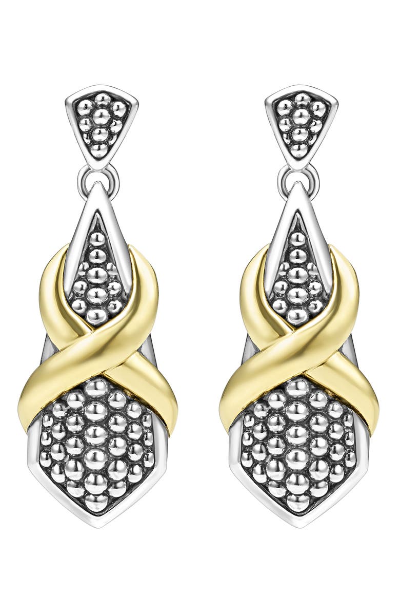 LAGOS Embrace Drop Earrings, Alternate, color, Gold/ Silver