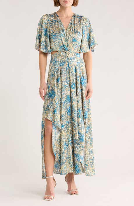 maje Reniliche Cutout Maxi Dress