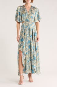 maje Reniliche Cutout Maxi Dress