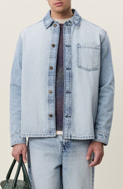 Bleached Denim Overshirt