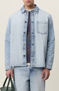 Les Deux Bleached Denim Overshirt
