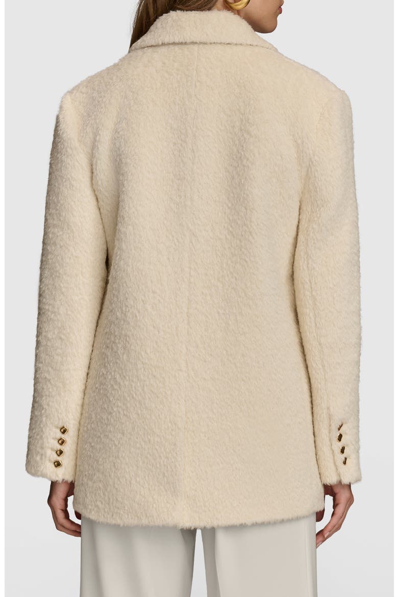 Faux Shearling Wool Blazer, Alternate, color, IVORY