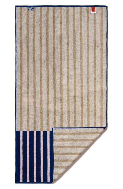Block Swap Stretch Bath Towel