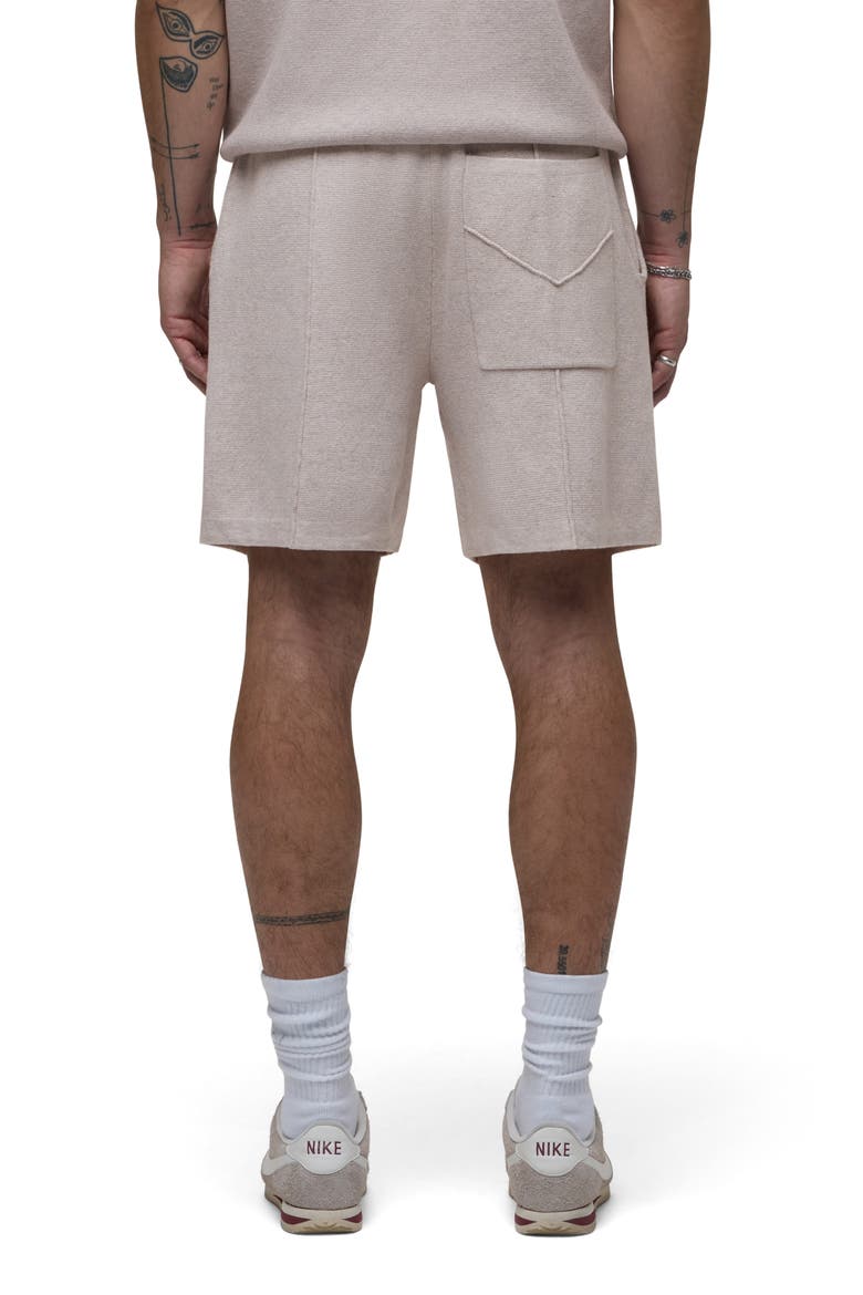 Double Knit Cotton & Cashmere Drawstring Shorts, Alternate, color, FLORENCE