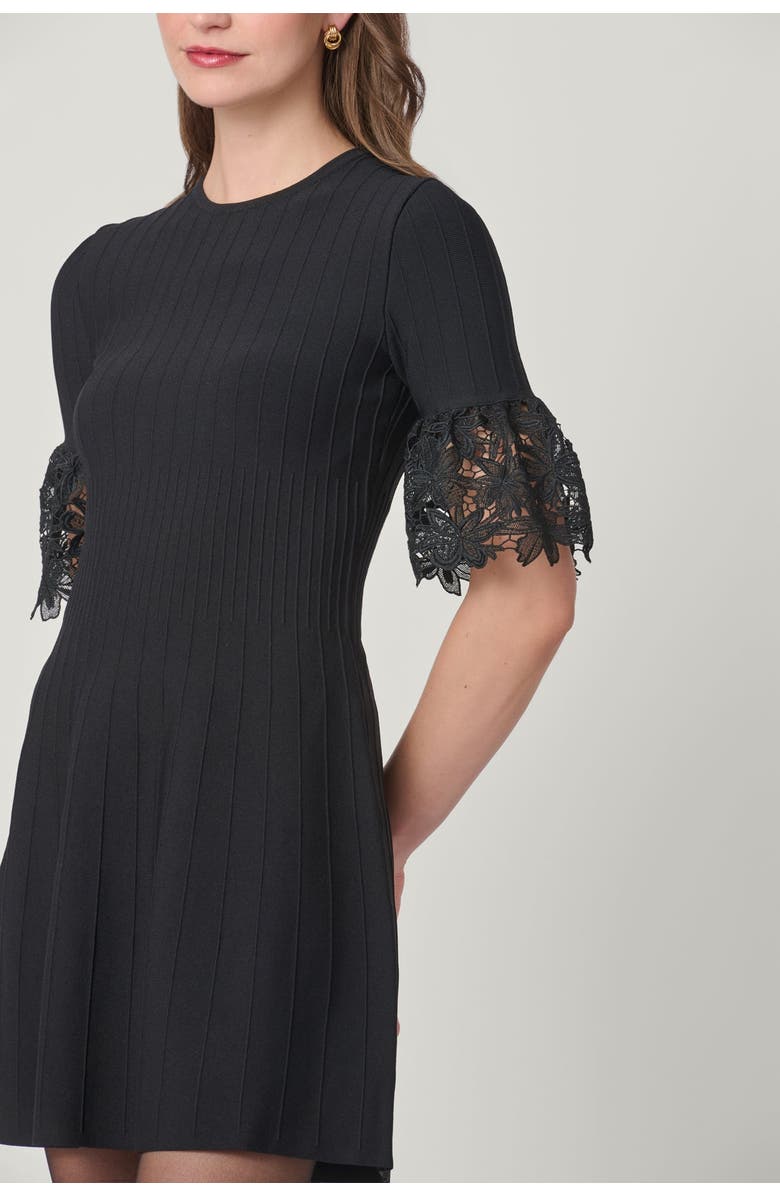 Shoshanna Aria Courcheval Knit Dress, Alternate, color, Jet